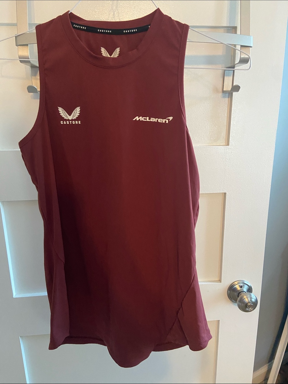 Castore x McLaren Women's Burgundy Tank Top like new, laundered but never worn